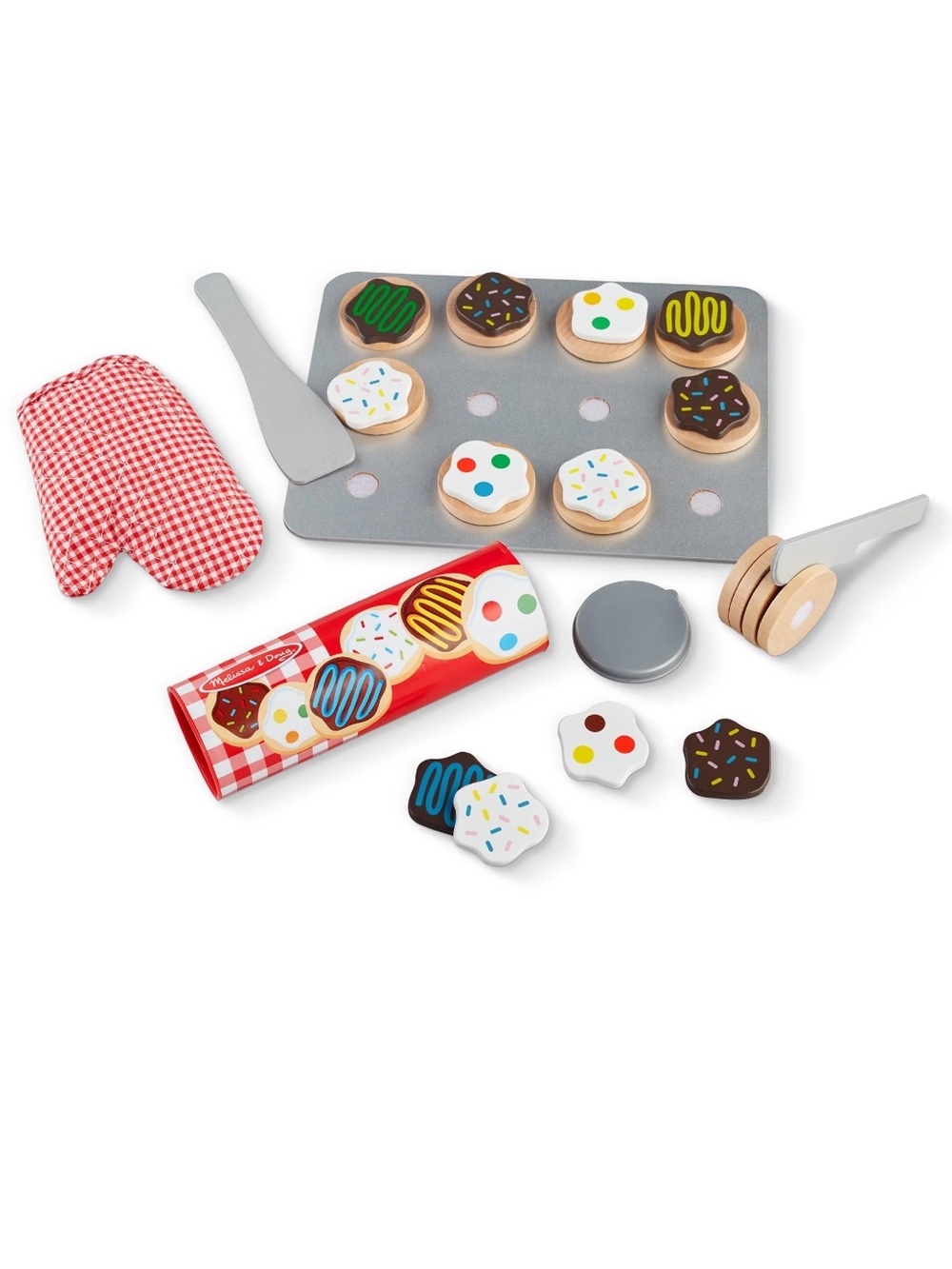 Melissa & Doug Slice and Bake Wooden Cookie Play Food Set *NEW*